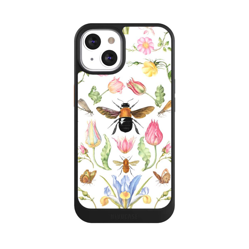 iPhone 13 NIVOcore Wildblumen mit Biene weiß