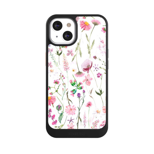 Apple iPhone 13 NIVOcore Prairie de fleurs roses