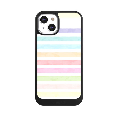 Apple iPhone 13 NIVOcore Rayures colorées arc-en-ciel