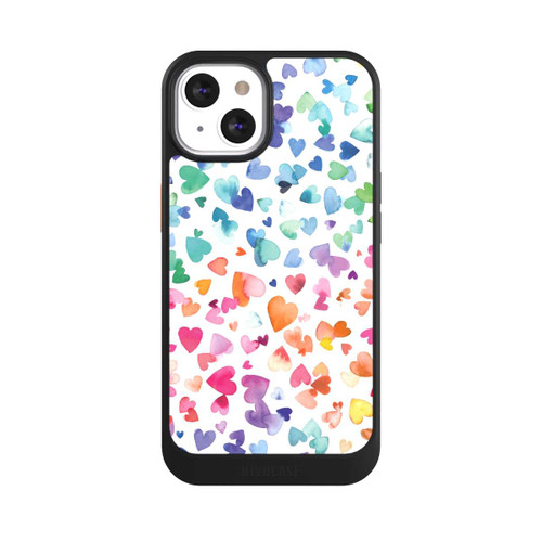 Apple iPhone 13 NIVOcore Coeurs d'amour aquarelle