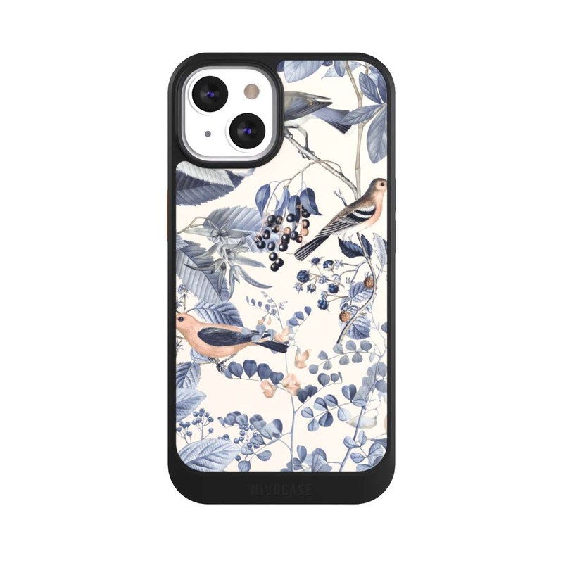 iPhone 13 NIVOcore Oiseaux Et Baies en Beige