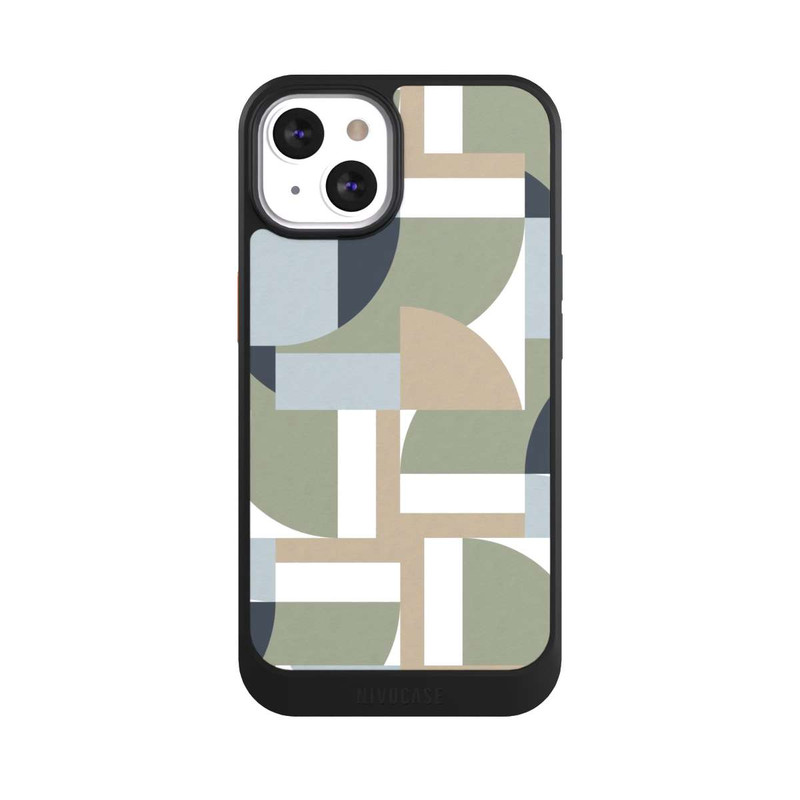iPhone 13 NIVOcore Futuristische Bauhaus Polygone Beige