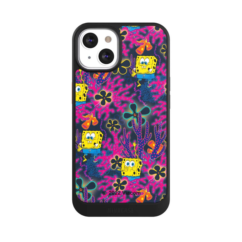 iPhone 13 NIVOcore Spongebob - Coral Muster