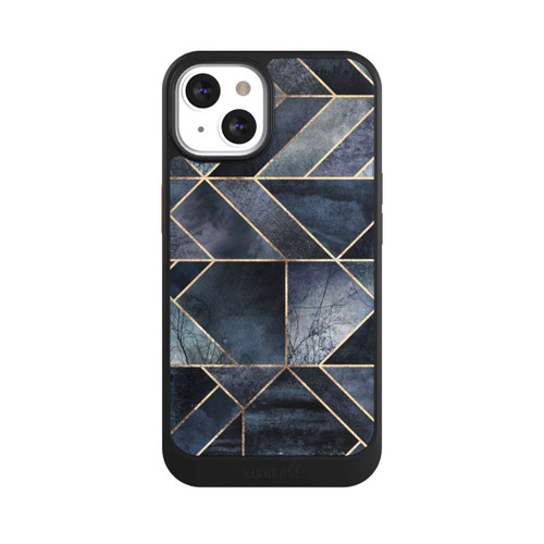Apple iPhone 13 NIVOcore Abstraktes Natur-Dunkelblau