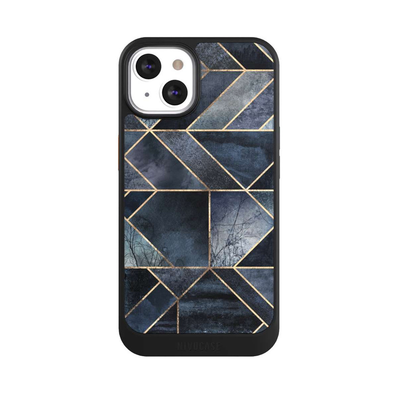 iPhone 13 NIVOcore Nature Abstraite Bleu Foncé