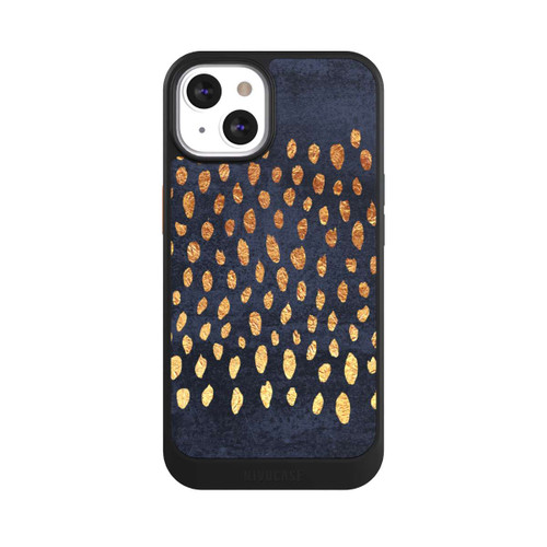 Apple iPhone 13 NIVOcore Muster Gold und Marine