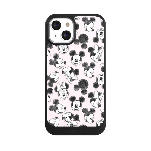 Apple iPhone 13 NIVOcore Minnie &amp; Mickey Viele Gesichter Pink