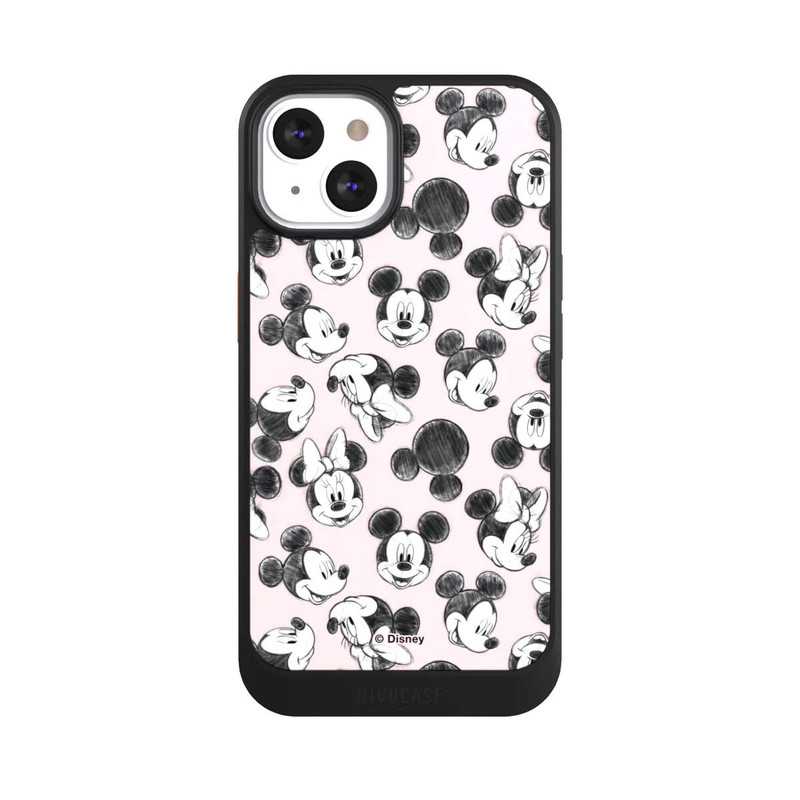iPhone 13 NIVOcore Minnie & Mickey Viele Gesichter Pink