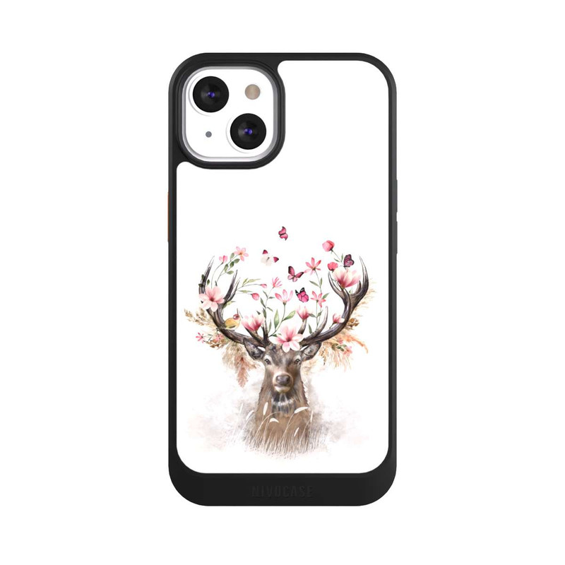 iPhone 13 NIVOcore Hirsch Blumen Geweih