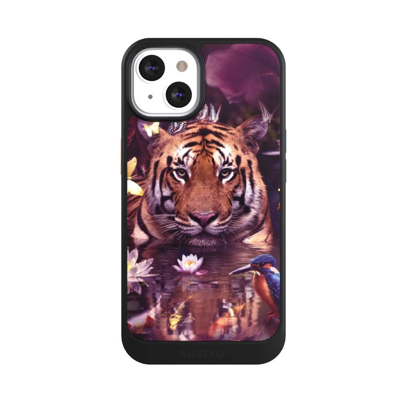 iPhone 13 NIVOcore Tiger Blumenrahmen