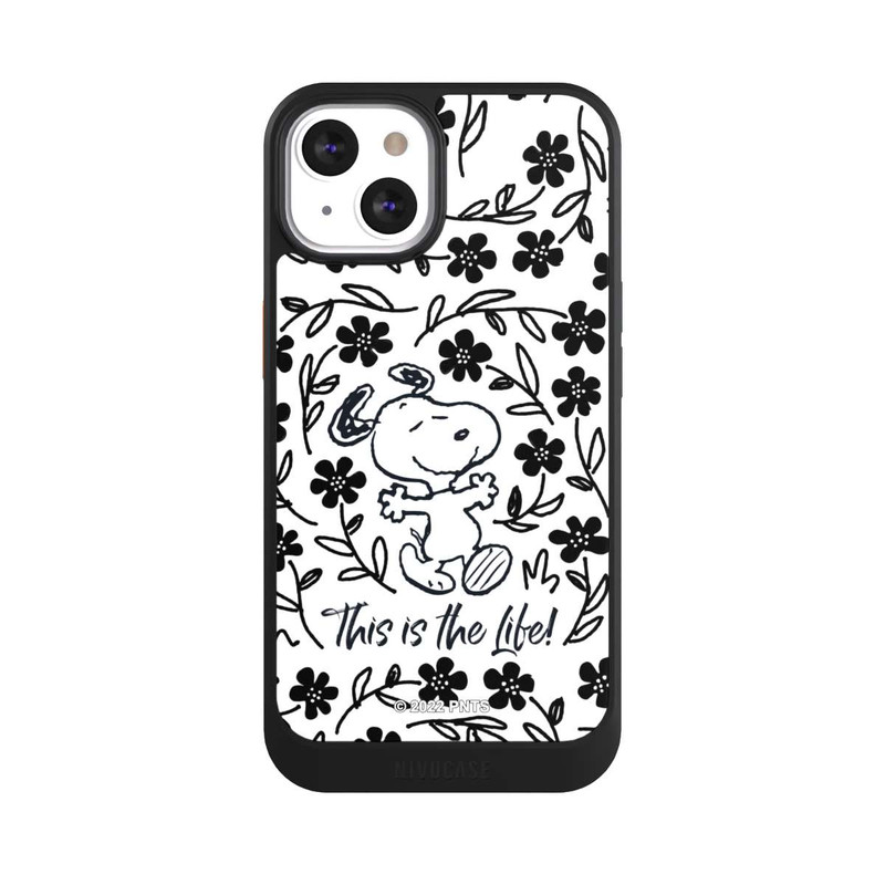 iPhone 13 NIVOcore Snoopy schwarz und weiß This Is The Life
