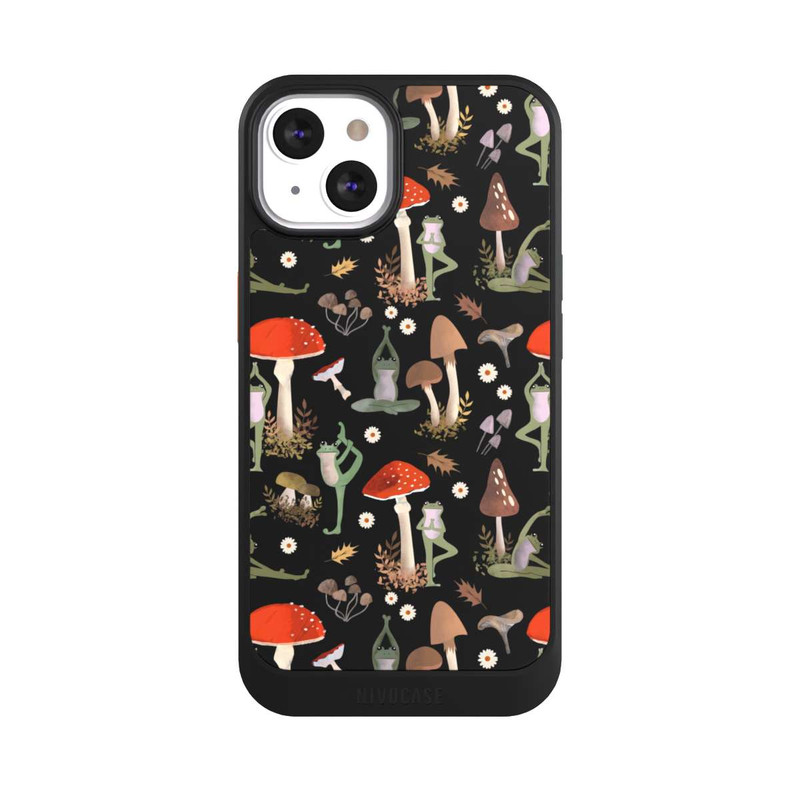 iPhone 13 NIVOcore Yoga-Frösche mit Pilzen