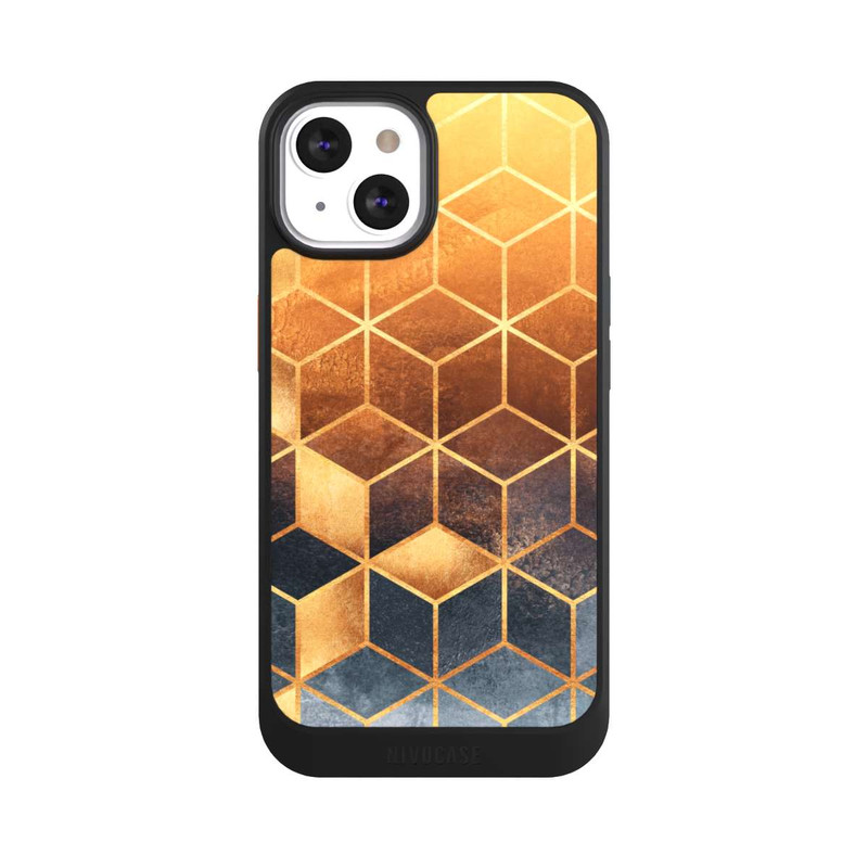 iPhone 13 NIVOcore Cubes Dorés