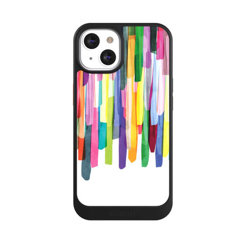 Apple iPhone 13 NIVOcore Rayures colorées fond blanc