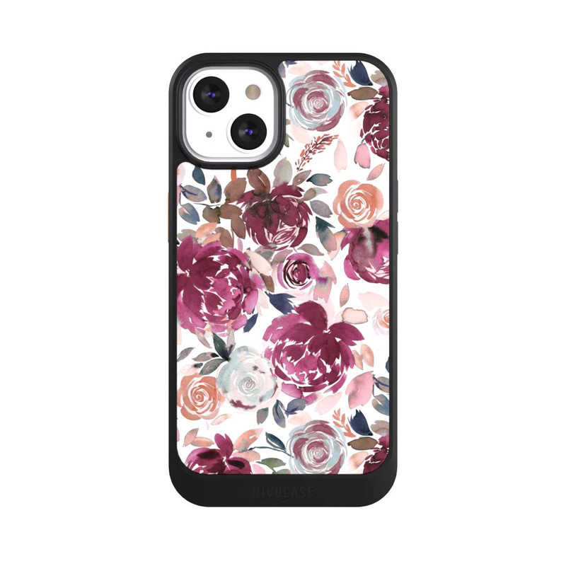 iPhone 13 NIVOcore Autumn Peonies and roses Pink