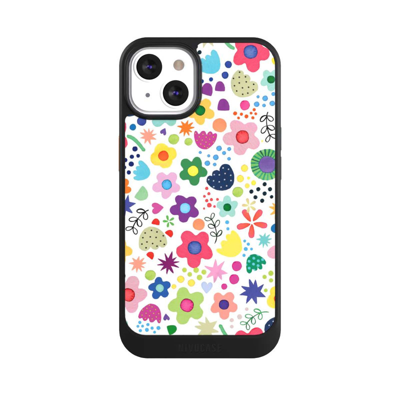 iPhone 13 NIVOcore Psychedelic Flowers Colorful