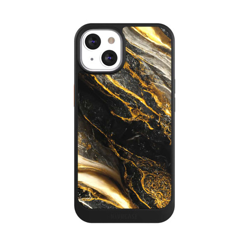 Apple iPhone 13 NIVOcore Schwarze Marmor Goldschichten
