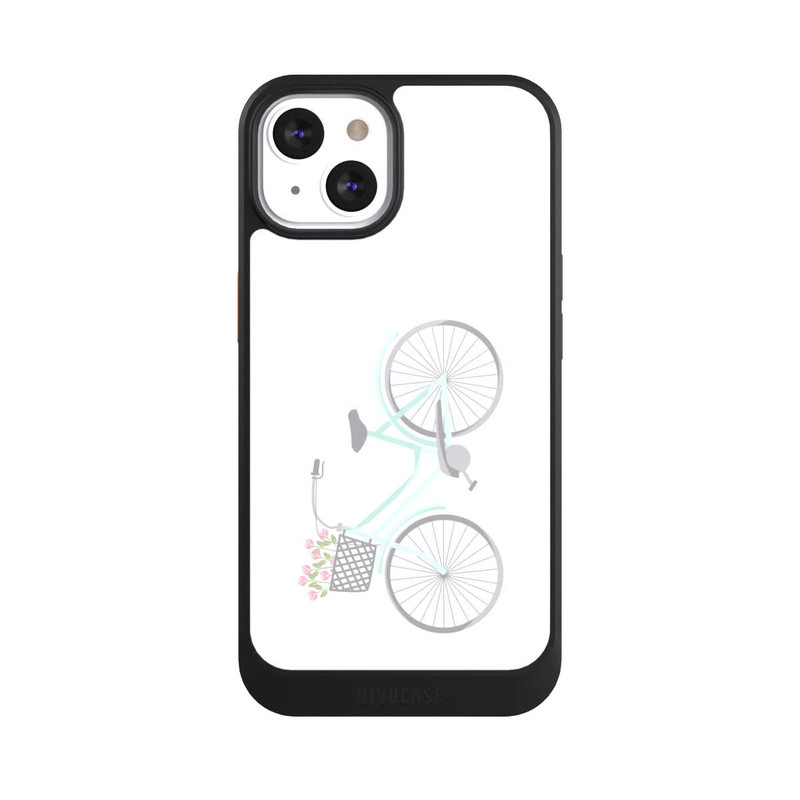 iPhone 13 NIVOcore Retro Fahrrad weißer Hintergrund 