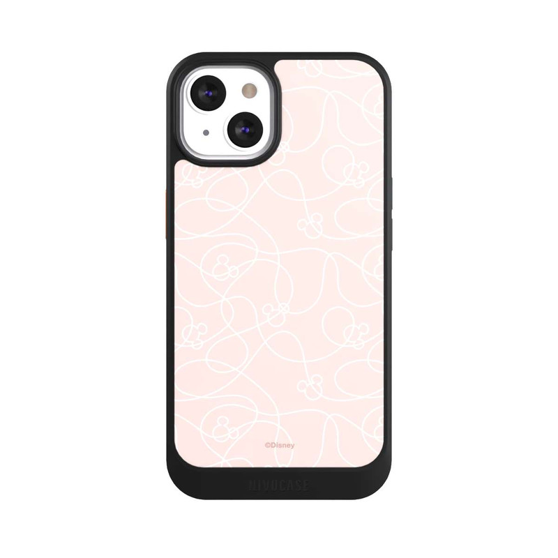 iPhone 13 NIVOcore Micky Line Art Muster Rosa