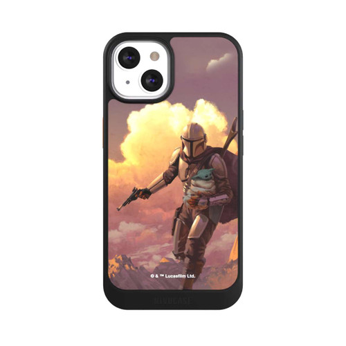 Apple iPhone 13 NIVOcore Les nuages ​​du coucher du soleil Mandalorien et Grogu