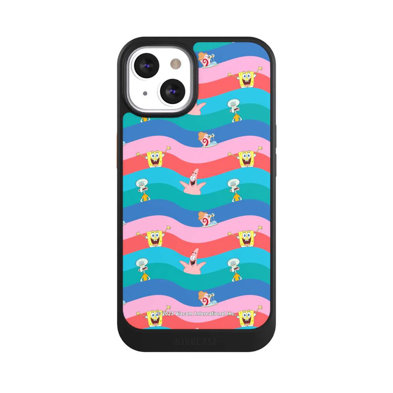 iPhone 13 NIVOcore Spongebob Freunde Bunte Wellen