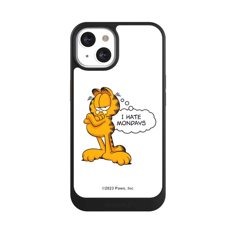 iPhone 13 NIVOcore Garfield Je déteste les lundis Blanc