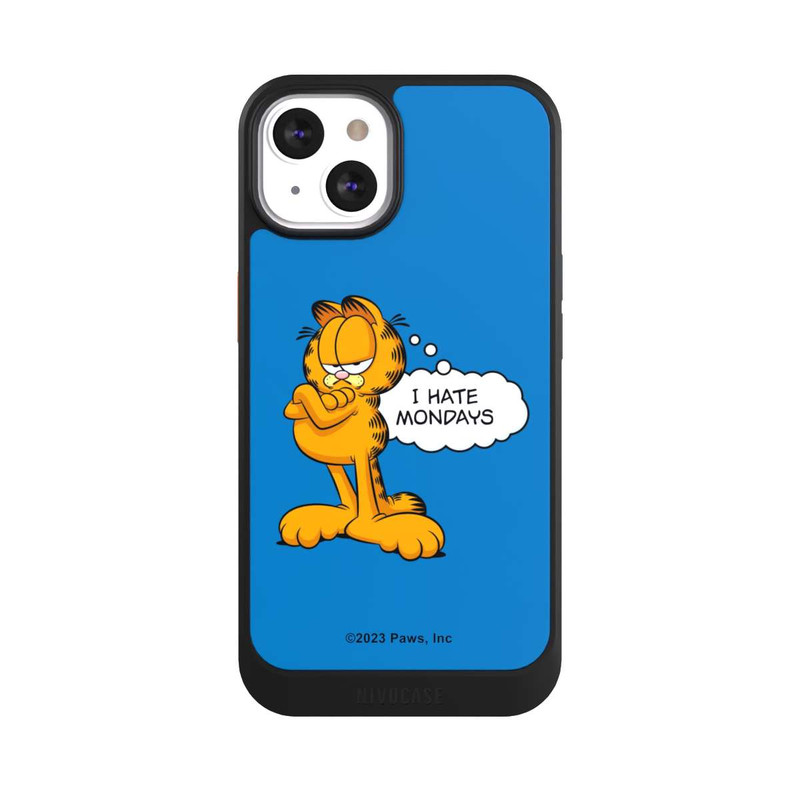 iPhone 13 NIVOcore Garfield I Hate Mondays Blau