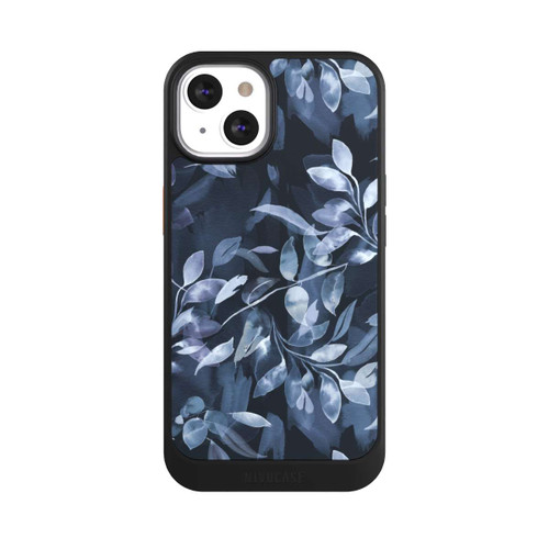 Apple iPhone 13 NIVOcore Aquarelle Feuilles Mystiques Marine