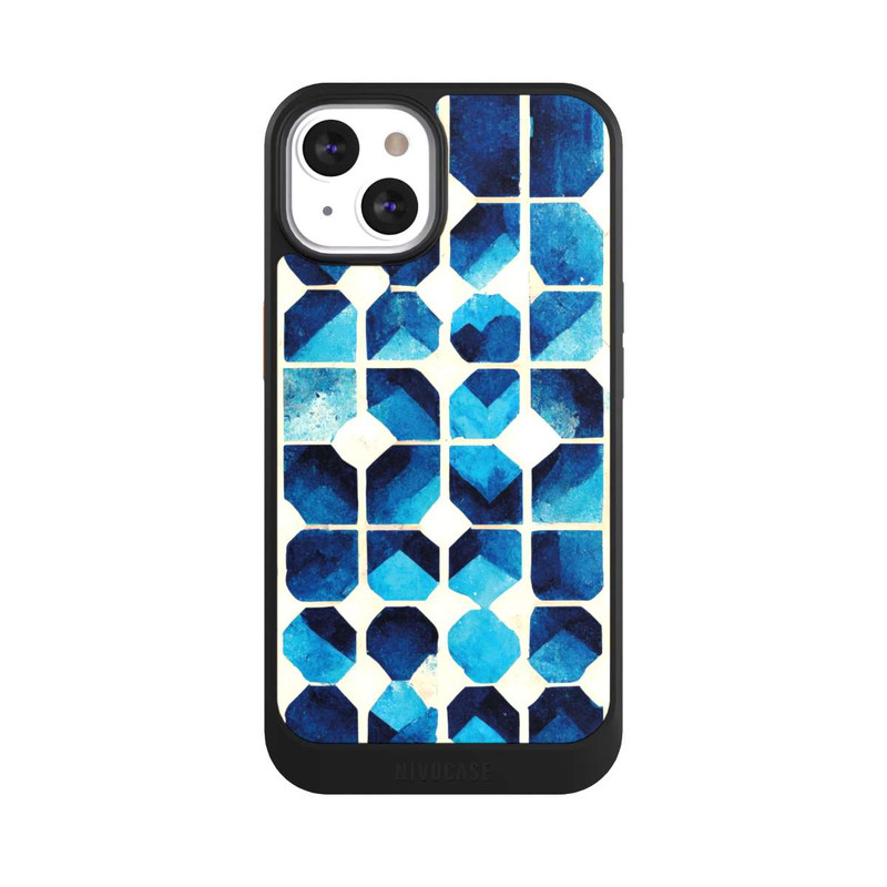 iPhone 13 NIVOcore Motif bleu