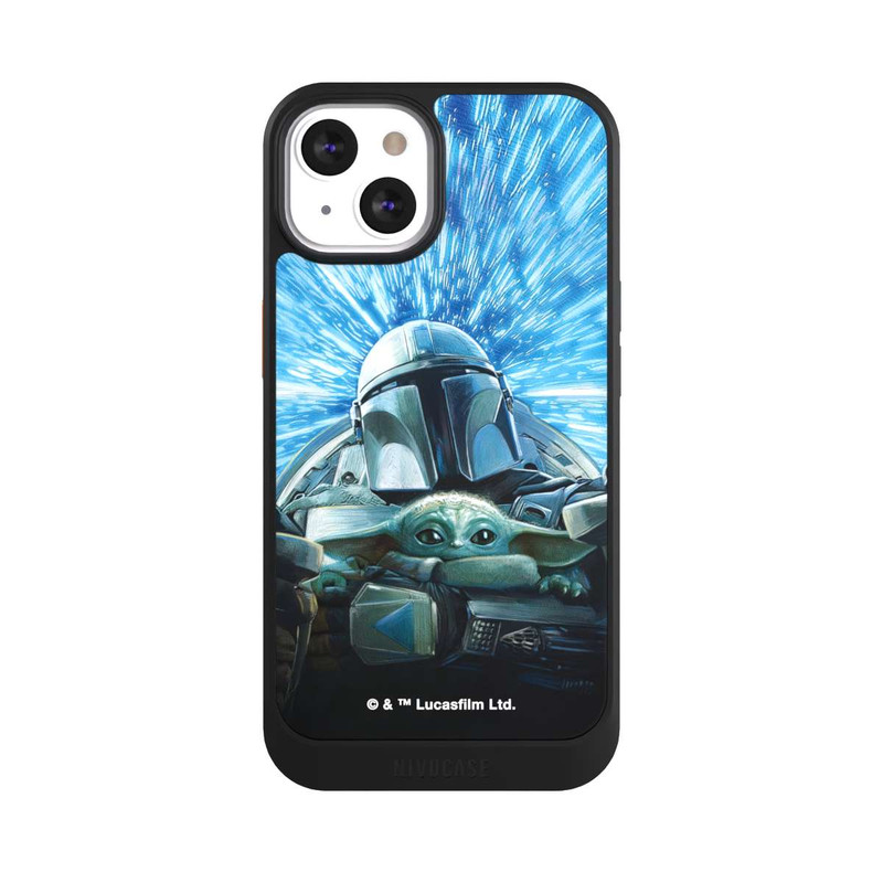 iPhone 13 NIVOcore Grogu and Mando Flying Blue