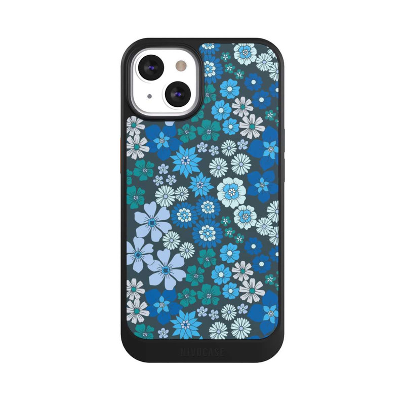 iPhone 13 NIVOcore Blaue Blumen DeinDesign