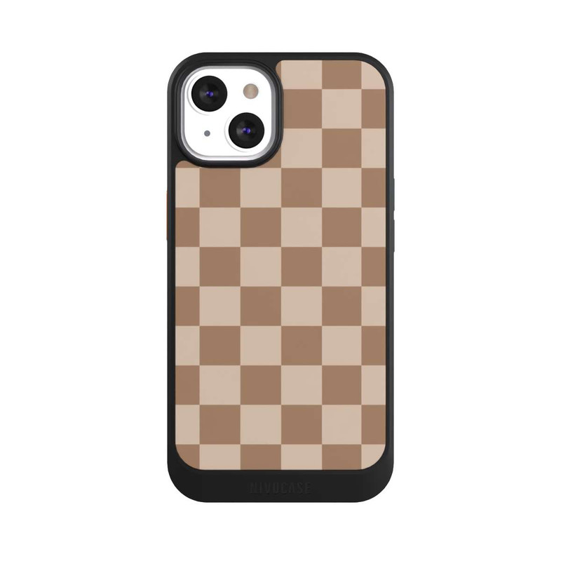 iPhone 13 NIVOcore Braun Karo