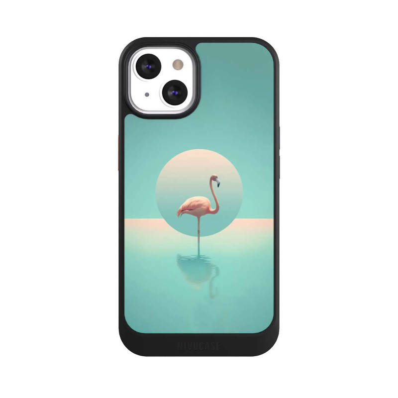iPhone 13 NIVOcore Flamant dans la piscine