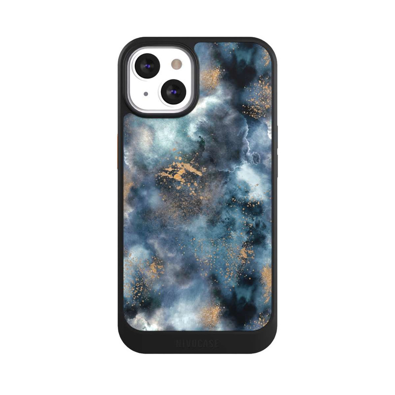 iPhone 13 NIVOcore Smoky Marble Watercolor Navy