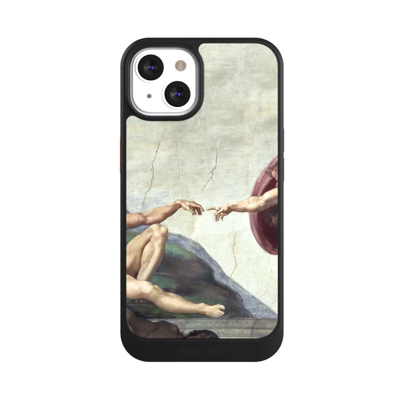 iPhone 13 NIVOcore La Création d'Adam-Michel-Ange (Buonarroti)