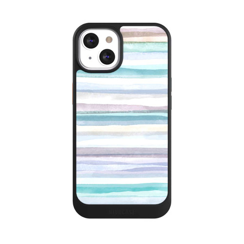 Apple iPhone 13 NIVOcore Rayures pastel bleu