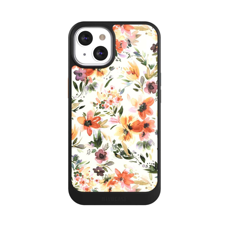 iPhone 13 NIVOcore Summer Artistic Flowers Ivory