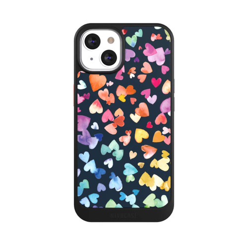 Apple iPhone 13 NIVOcore Valentinstag Herzen Schwarz