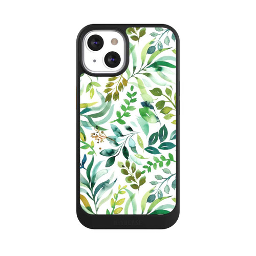 Apple iPhone 13 NIVOcore Aquarelle Palmes Feuilles Botanique Vert