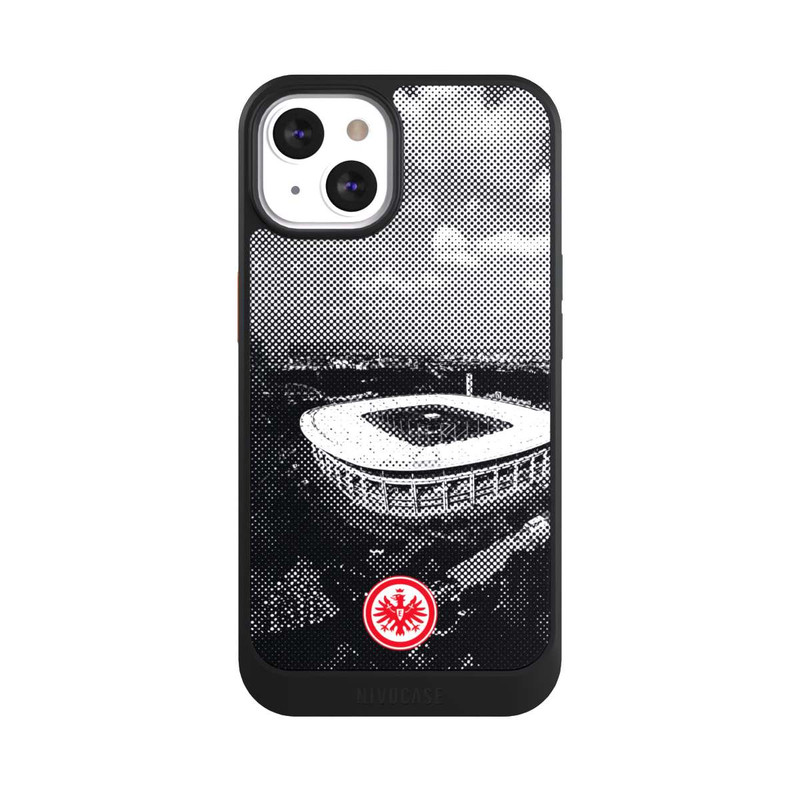 iPhone 13 NIVOcore SGE Stadion Schwarz Weiß