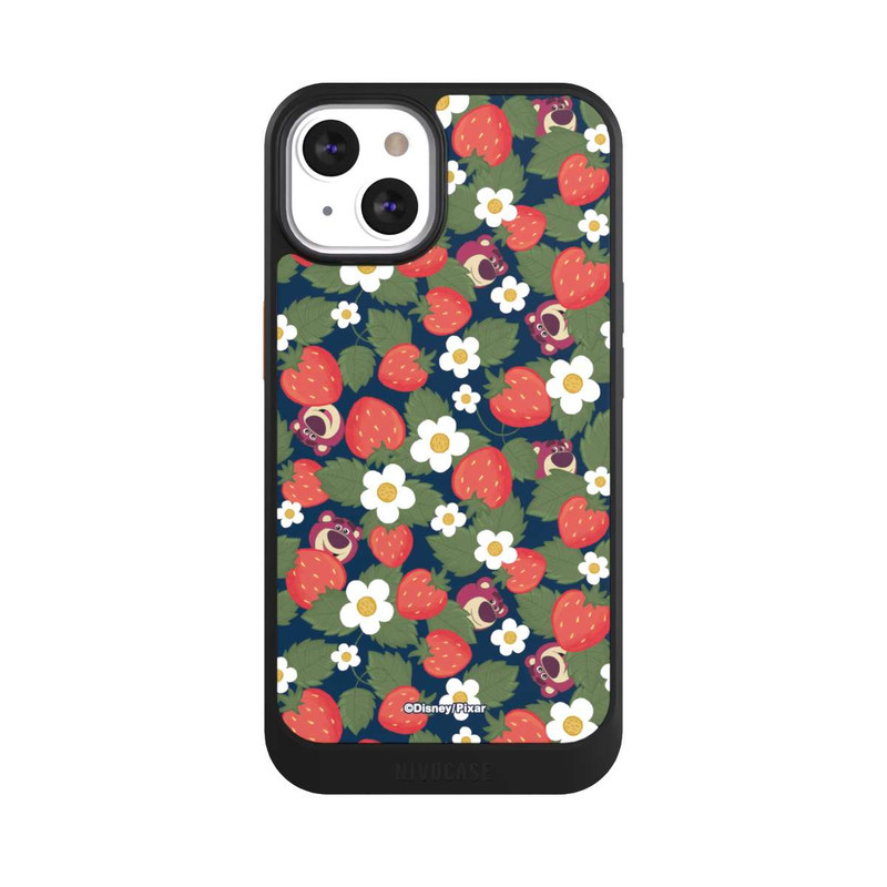 iPhone 13 NIVOcore Lotso Toy Story Strawberry Flower Pattern