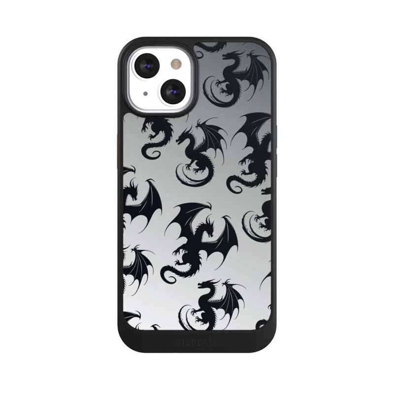 iPhone 13 NIVOcore Dragon Pattern Grey