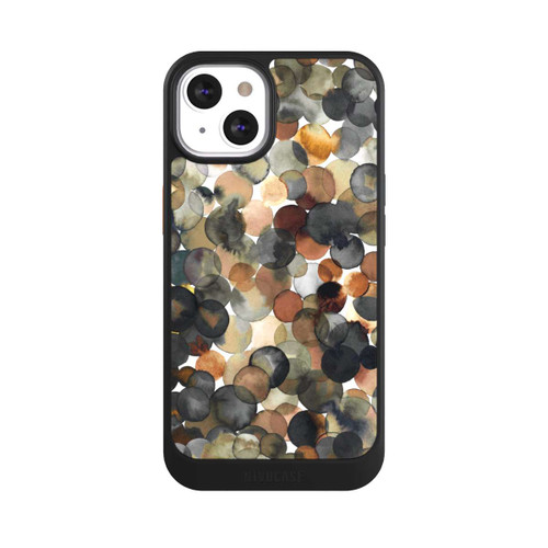 Apple iPhone 13 NIVOcore Watercolor Dots Brown Pattern