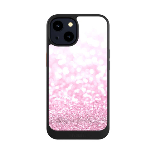 Apple iPhone 14 NIVOcore Pluie de paillettes roses look
