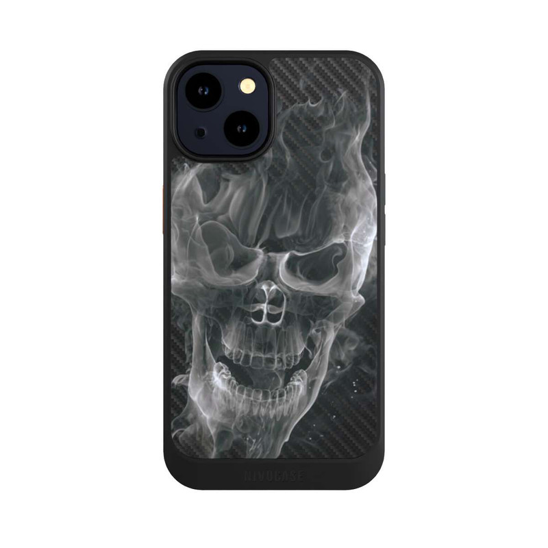 iPhone 14 NIVOcore Smoke Skull Carbon