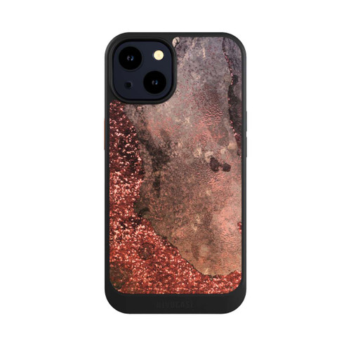 Apple iPhone 14 NIVOcore  Brauner Glitzer Marmorlook