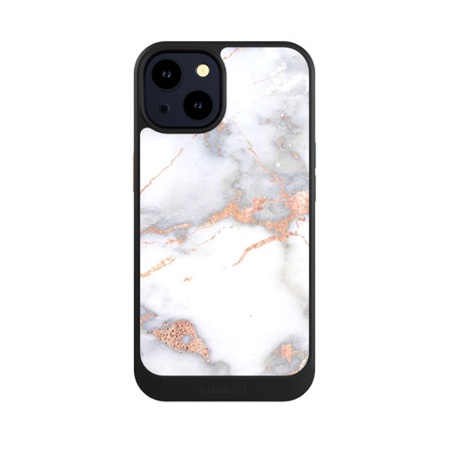 Apple iPhone 14 NIVOcore Marbre Blanc et Doré