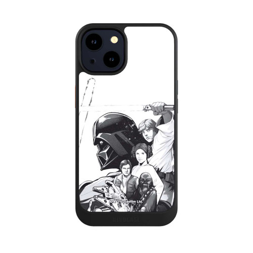 Apple iPhone 14 NIVOcore StarWars Charaktere - Schwarz-Weiß