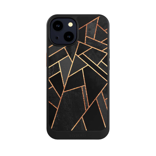 Apple iPhone 14 NIVOcore Schwarze Nacht Gold Druck