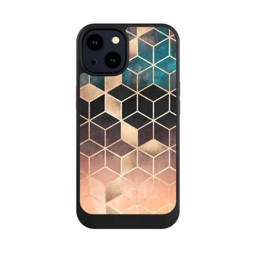 Apple iPhone 14 NIVOcore Ombre Traum Würfel Gold Druck